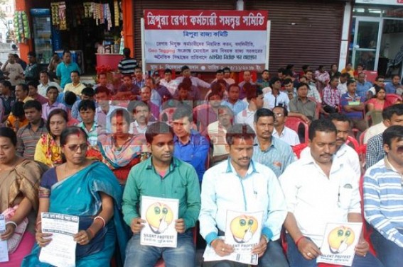 Deprived MGNREGA workers held 6 hours silent protest 